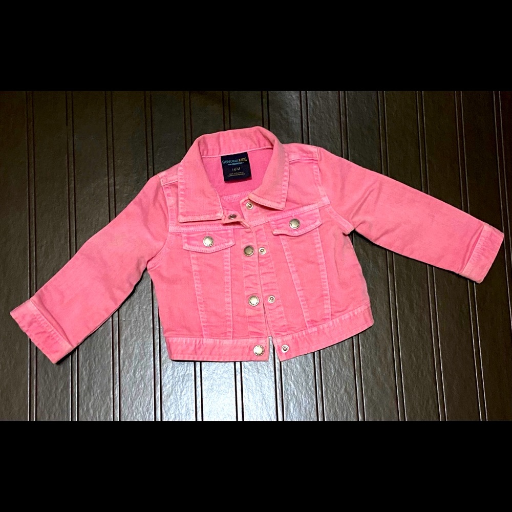 Girls Pink Jean Jacket